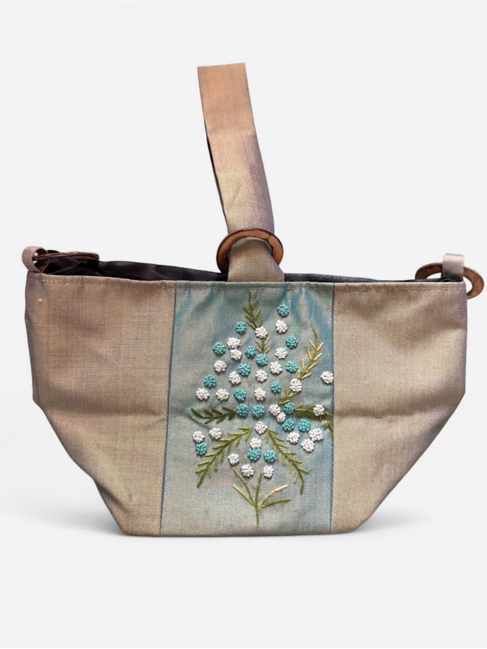 Imported Thailand Silk Purse Clutch Handbag New
